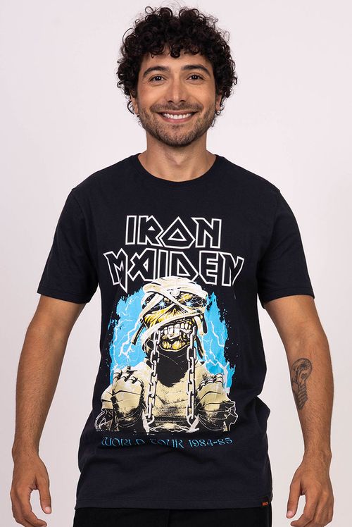 Camiseta Iron Maiden World Tour 1984-85