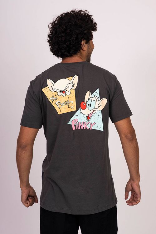 Camiseta Pinky e o Cérebro Dominar o Mundo