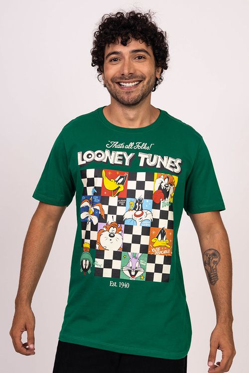 Camiseta Looney Tunes Quadros