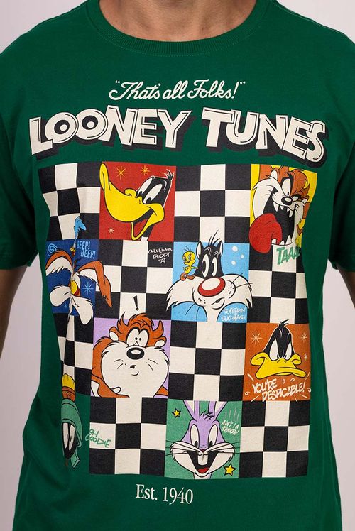 Camiseta Looney Tunes Quadros