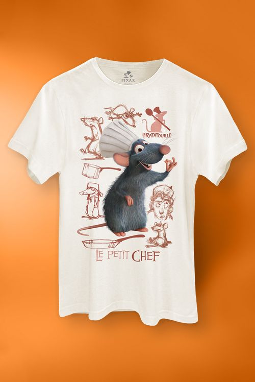 Camiseta Mundo Pixar Rabiscos Remy