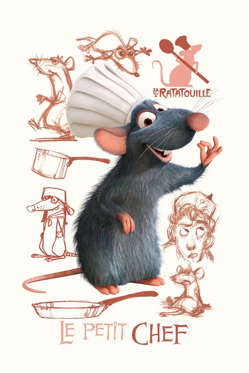 Camiseta Mundo Pixar Rabiscos Remy