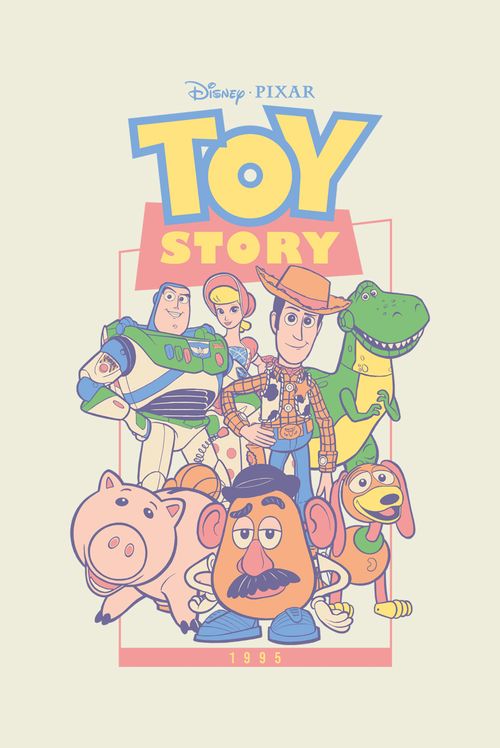Camiseta Infantil Mundo Pixar Toy Story Logo 1995