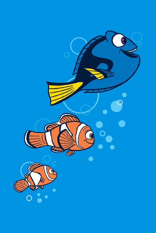 Camiseta Infantil Mundo Pixar Nemo, Dory e Marlin