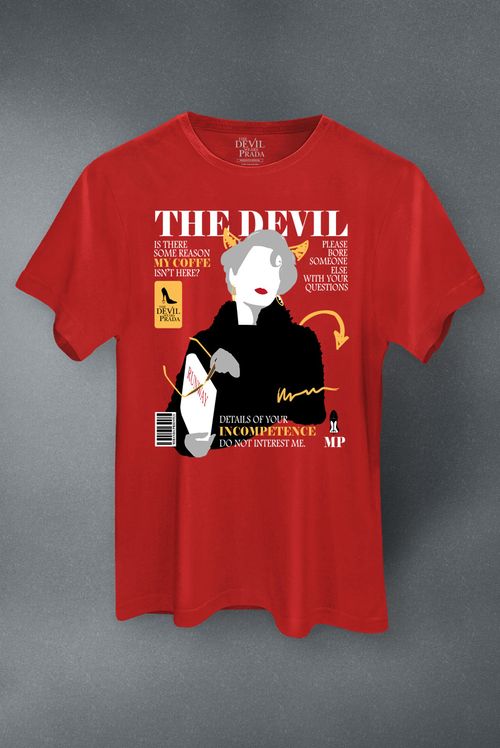 Camiseta O Diabo Veste Prada Runway Capa