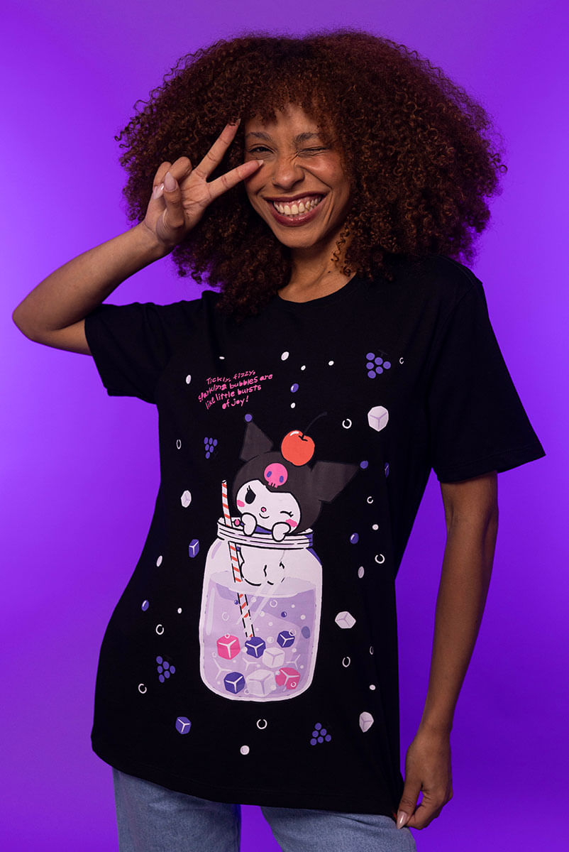 Camiseta Hello Kitty Kuromi Cherry