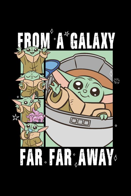 Camiseta Star Wars Grogu From a Galaxy Far Far Away