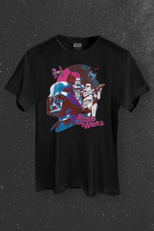Camiseta Star Wars Darth Vader Neon