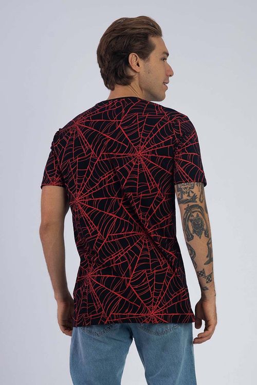 Camiseta Full Print Marvel Homem Aranha Mask