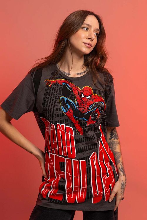 Camiseta Marvel Homem Aranha: Um Novo Dia City