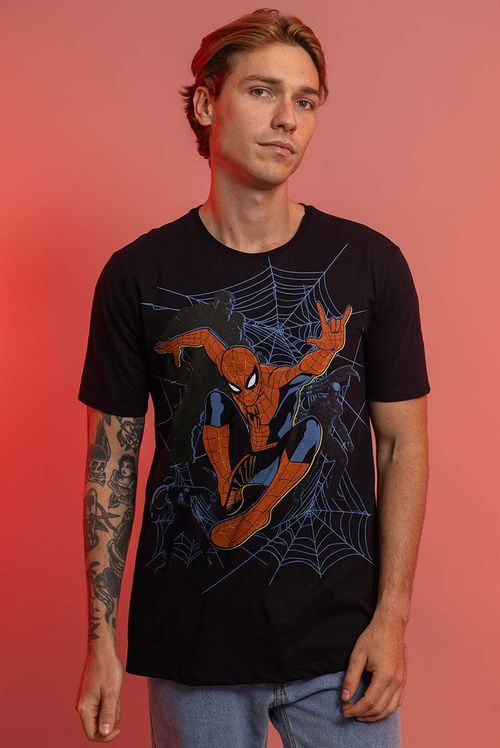 Camiseta Marvel Homem Aranha: Um Novo Dia Villains Shadow