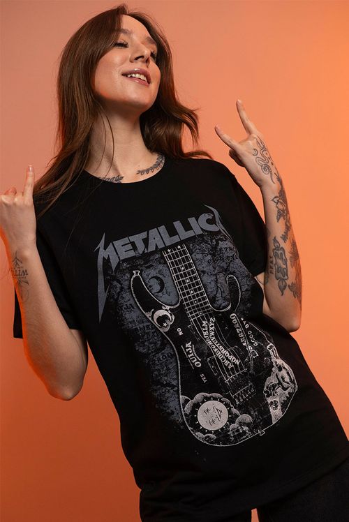 Camiseta Metallica Guitarra Kirk Hammett