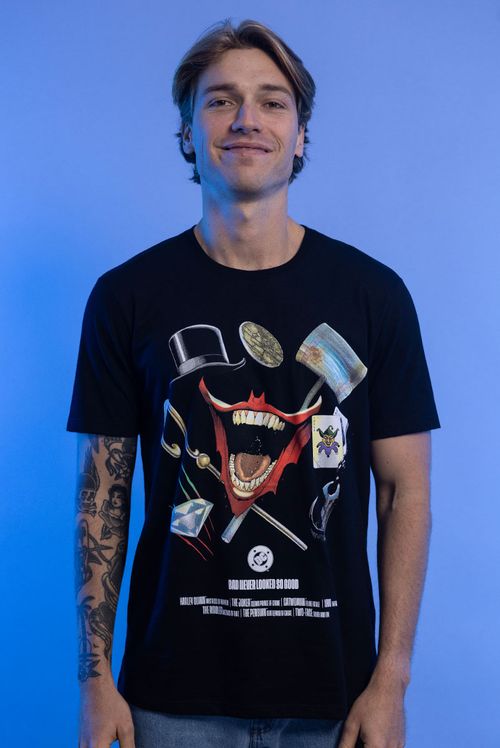 Camiseta DC Comics Supervilões Elementos