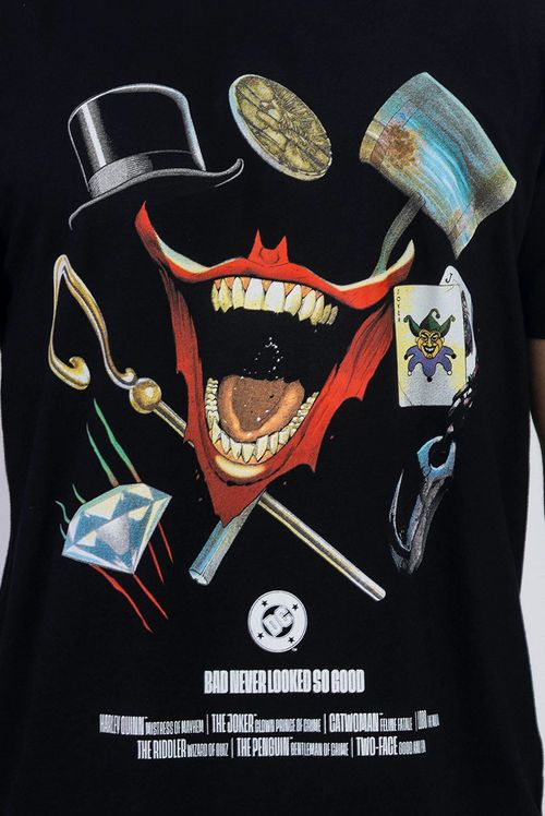 Camiseta DC Comics Supervilões Elementos