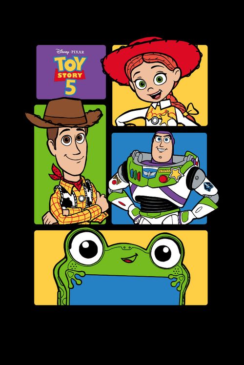 Camiseta Disney Toy Story 5 Quadro Colors