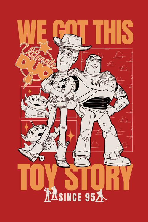 Camiseta Disney Toy Story Woody e Buzz Ultimate Duo