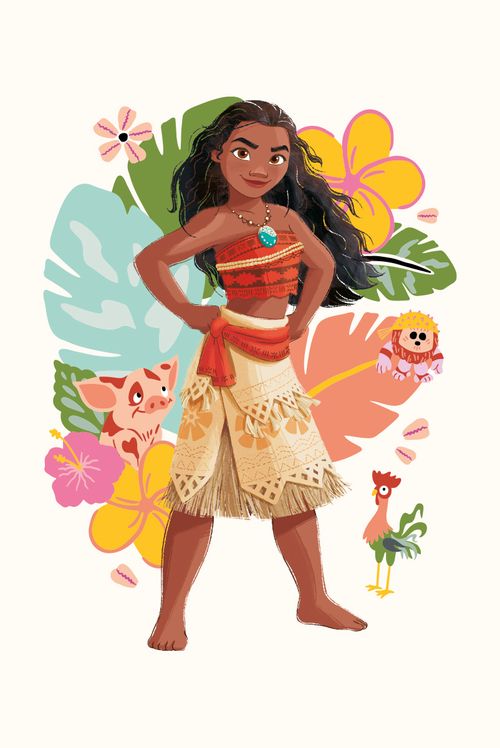 Camiseta Infantil Disney Moana Colors