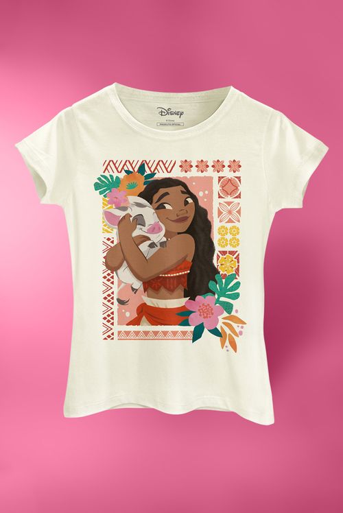 Camiseta Feminina Disney Moana e Puá