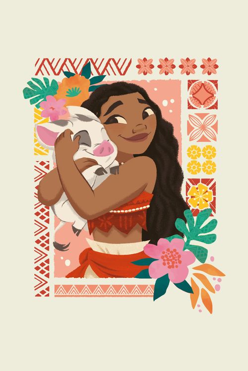 Camiseta Feminina Disney Moana e Puá