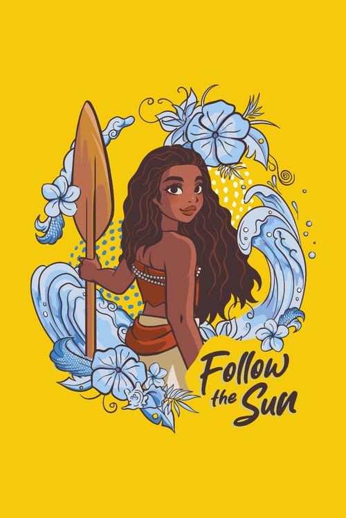 Camiseta Feminina Disney Moana Follow The Sun