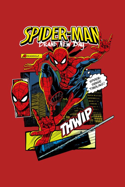 Camiseta Marvel Homem Aranha: Um Novo Dia Thwip