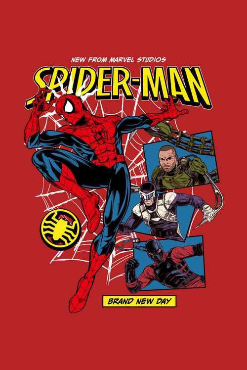 Camiseta Marvel Homem Aranha: Um Novo Dia Villains