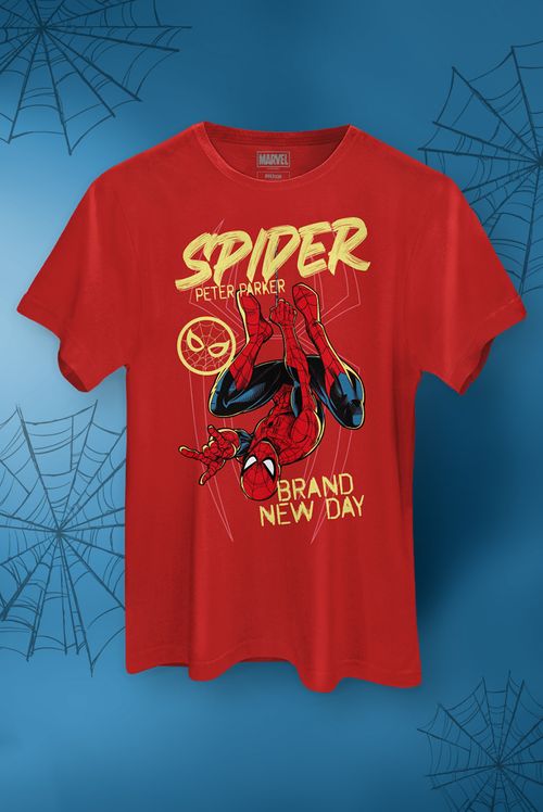 Camiseta Marvel Homem Aranha: Um Novo Dia Red