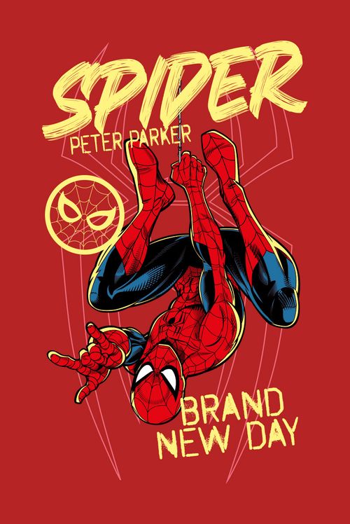 Camiseta Infantil Marvel Homem Aranha: Um Novo Dia Red