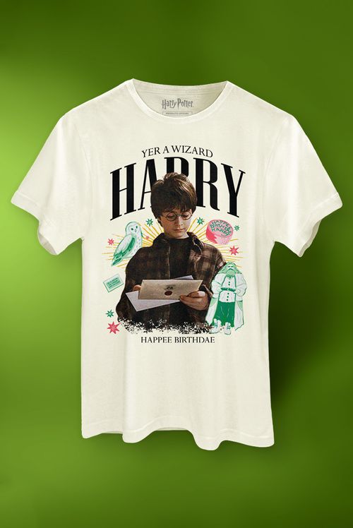 Camiseta Unissex Harry Potter Yer a Wizard