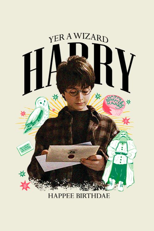 Camiseta Unissex Harry Potter Yer a Wizard