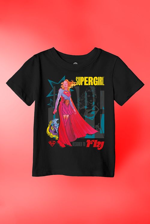 Camiseta Infantil DC Comics Supergirl Fly