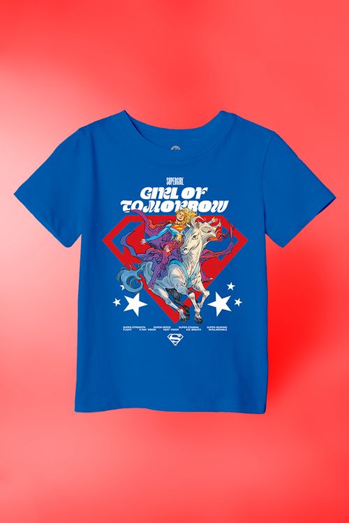 Camiseta Infantil DC Comics Supergirl Girl of Tomorrow