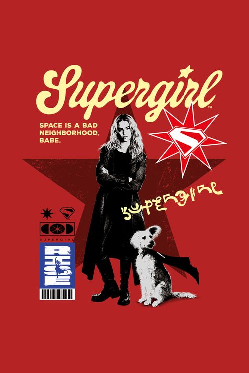 Camiseta DC Comics Supergirl e Krypto