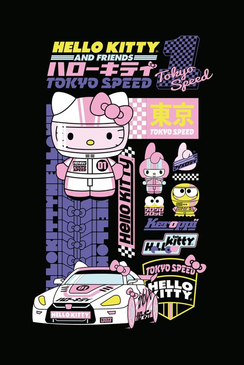 Camiseta Hello Kitty e Amigos Tokyo Speed