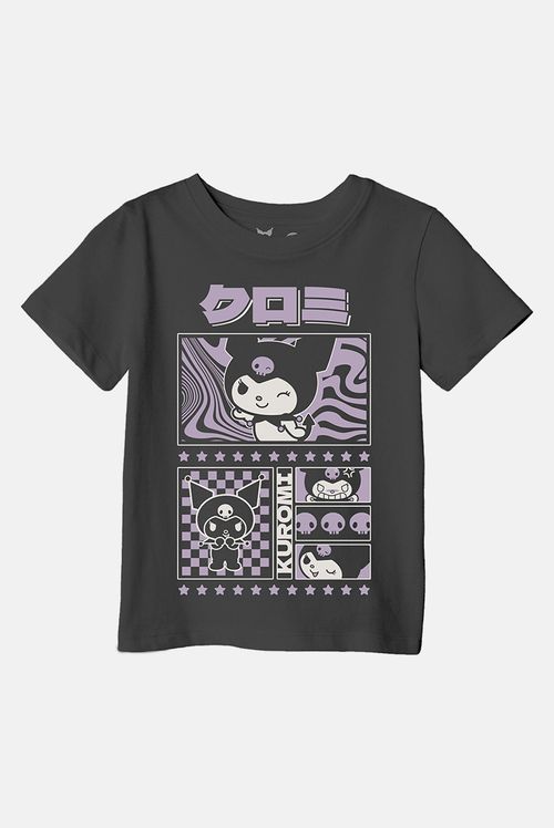 Camiseta Infantil Hello Kitty Kuromi