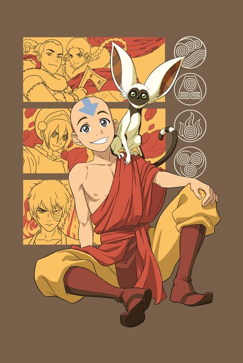Camiseta Avatar: A Lenda de Aang Momo