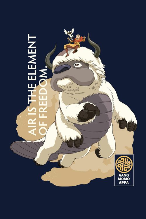 Camiseta Avatar: A Lenda de Aang Appa & Aang