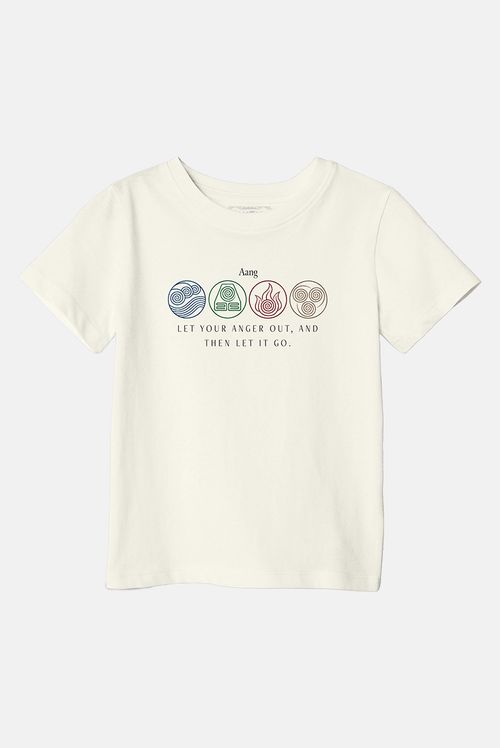 Camiseta Infantil Avatar: A Lenda de Aang Quatro Elementos