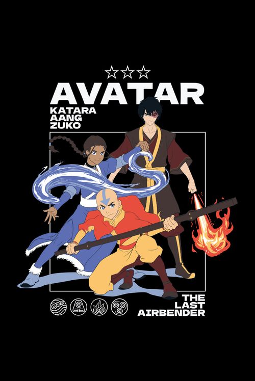 Camiseta Avatar: A Lenda de Aang Squad