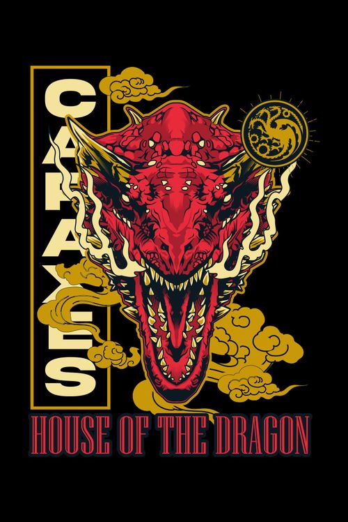 Camiseta House Of The Dragon Caraxes