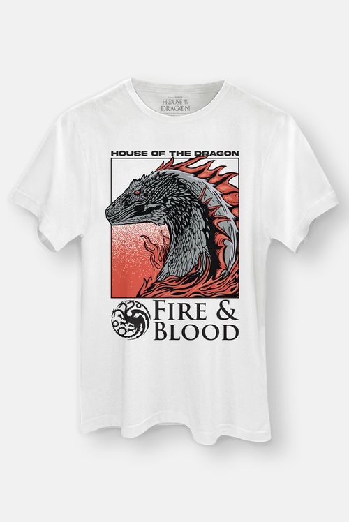 Camiseta House Of The Dragon Fogo e Sangue