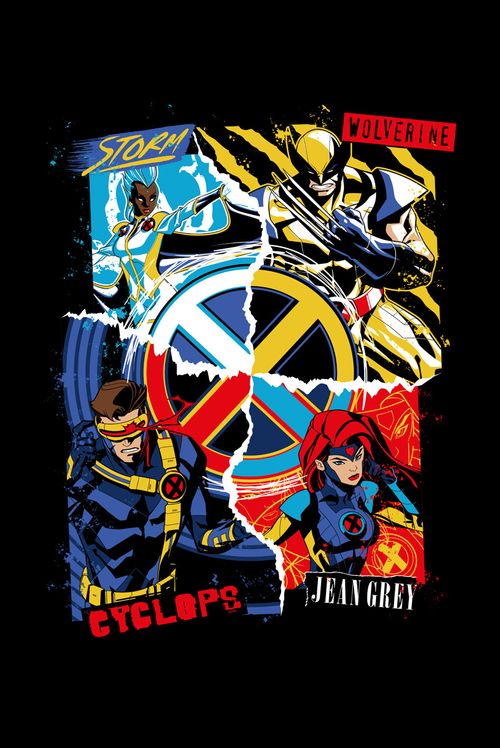 Camiseta Marvel X-Men  97 Quarteto