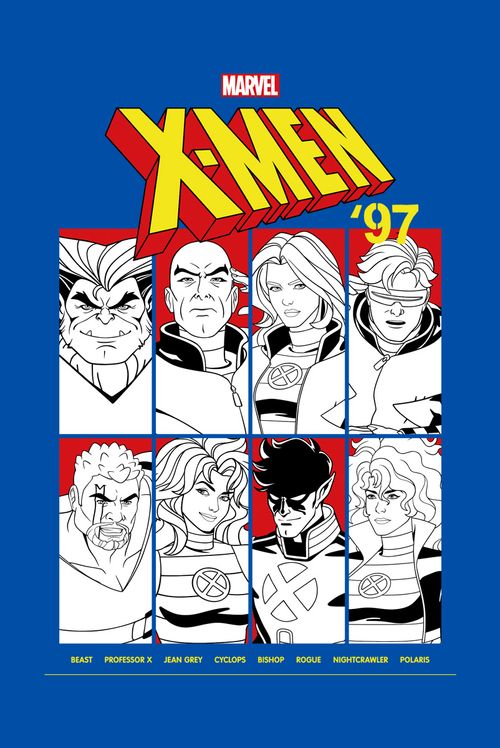 Camiseta Marvel X-Men 97 Heróis