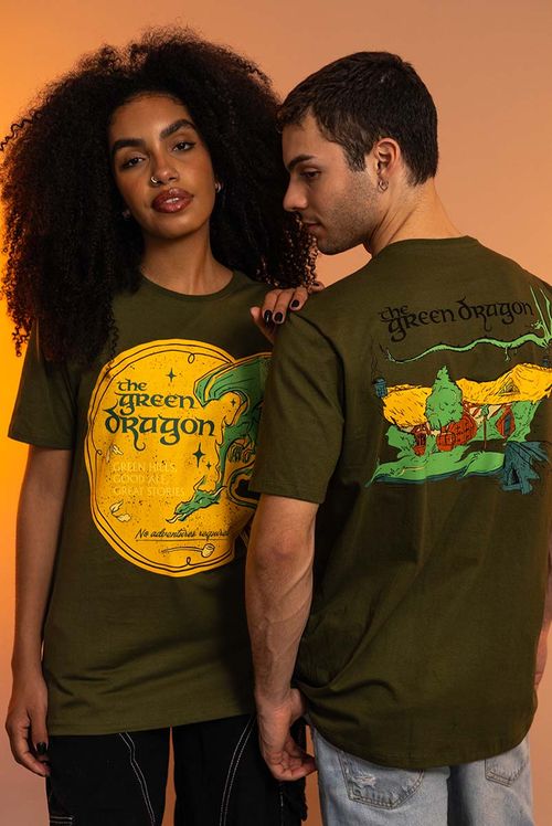 Camiseta O Senhor dos Anéis Green Dragon