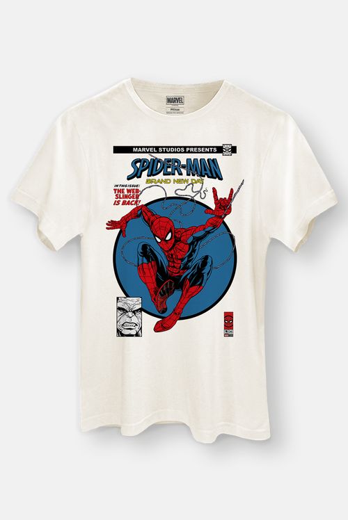 Camiseta Marvel Homem Aranha: Um Novo Dia Teias