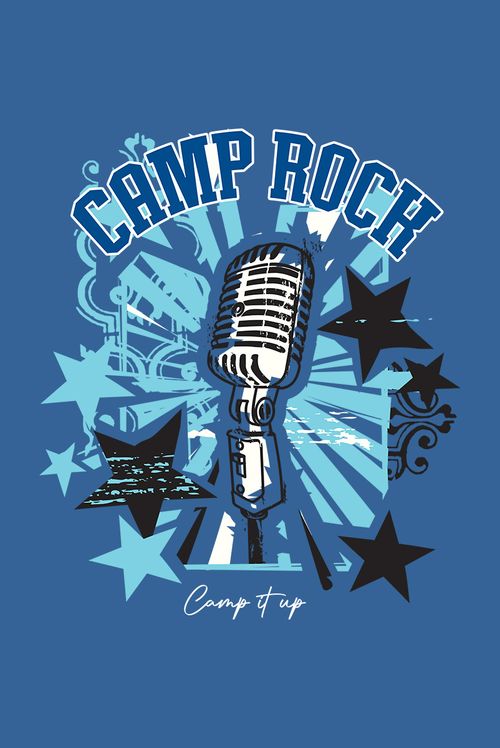 Camiseta Disney Camp Rock Microphone
