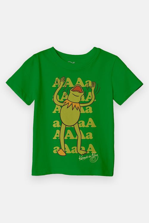 Camiseta Infantil  Disney Muppets Kermit AAAAA