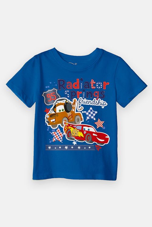 Camiseta Infantil Disney Carros McQueen e Mate
