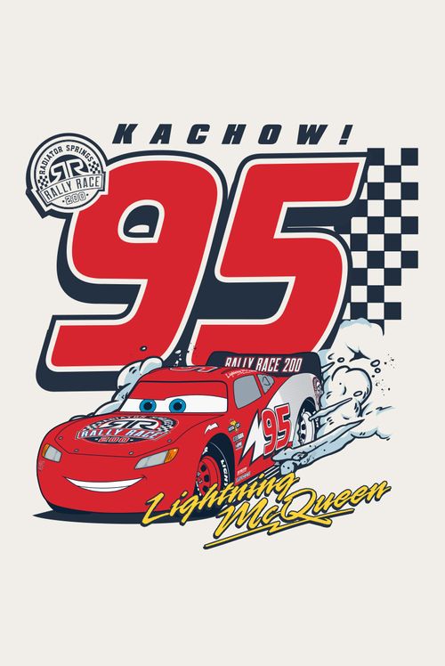 Camiseta Infantil Disney Carros Lightning McQueen