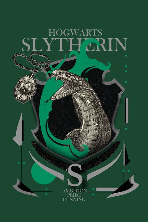 Camiseta Harry Potter Sonserina Cobra